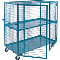 Wire Mesh Truck, 2 Tiers, 39" L x 26" W x 62.5" H, 1200 lbs. Cap. Air Extreme Inc.