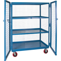 Wire Mesh Truck, 3 Tiers, 51" L x 32" W x 62.5" H, 2400 lbs. Cap. Air Extreme Inc.