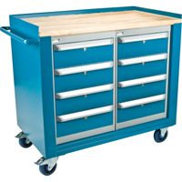 Industrial Duty Mobile Service Workbenches, Wood Surface Air Extreme Inc.