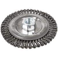 Brosse pour cordon de soudure, Dia. 6", Fils 0,022", Arbre 5/8"-11, Acier Air Extreme Inc.