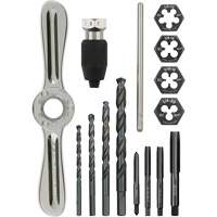Tap and Die Set with Hex-Lok 2-in-1 Handle, 15 Pieces Air Extreme Inc.