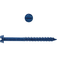 Hex Washer Slot SD Concrete Screws, 3/16" x 1-1/4" L, Zinc Plate Air Extreme Inc.