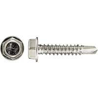100-Piece Drill-X&reg; Hex HD Tapping Screws, #12 Dia., 1-1/4" L, Zinc Plated Air Extreme Inc.