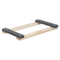 Rubber Ends Hardwood Dolly Frame, Wood Frame, 18" W x 24" D x 2.5" H, 900 lbs. Capacity Air Extreme Inc.