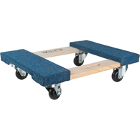 Carpeted Ends Hardwood Dolly, Wood Frame, 18" W x 24" L, 900 lbs. Capacity Air Extreme Inc.