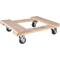 Socle roulant en bois dur, Roues en Polyol&eacute;fine, Capacit&eacute; de 1000 lb, 18" la x 24" p x 7" h Air Extreme Inc.