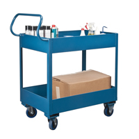 Chariots de service &agrave; bordure profonde, 2 Tiers, 24" la x 47" h x 36" p, Capacit&eacute; 1200 lb Air Extreme Inc.