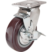 Roulette, Pivotant avec frein, 6" (152,4 mm), Polyur&eacute;thane, 850 lb (385 kg) Air Extreme Inc.