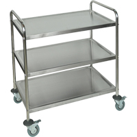 Shelf Cart, 3 Tiers, 21" W x 37" H x 23-1/2" D, 200 lbs. Capacity Air Extreme Inc.