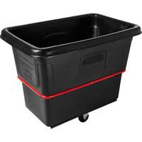 Chariot cubique utilitaire &agrave; usage intensif, Plastique recycl&eacute; noir, 43-1/4" lo x 28" la x 33-3/4" h, Volume 12 pi³, Capacit&eacute; 800 lb Air Extreme Inc.