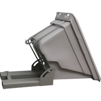 Self Dumping Hopper, Polyethylene, 5/8 cu.yd., Grey Air Extreme Inc.