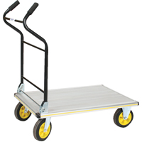 Chariot &agrave; plateforme avec poign&eacute;e ergonomique pliante, Aluminium, 660 lb, 35-1/2" lo x 24" la, Hauteur 41" Air Extreme Inc.