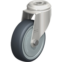 Stainless Steel Thermoplastic Elastomer Caster, Swivel, 4" (102 mm) Dia., 240 lbs. (108 kg.) Capacity Air Extreme Inc.