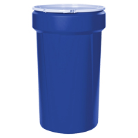 Nestable Polyethylene Drum, 30 US gal (25 imp. gal.), Open Top, Blue Air Extreme Inc.
