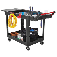 Heavy-Duty Adaptable Utility Cart, 2 Tiers, 17-3/4" x 36" x 46-1/5", 500 lbs. Capacity Air Extreme Inc.