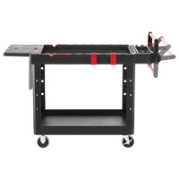 Heavy-Duty Adaptable Utility Cart, 2 Tiers, 25-1/5" x 36" x 51-1/2", 500 lbs. Capacity Air Extreme Inc.