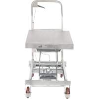 Table &eacute;l&eacute;vatrice hydraulique manuelle &agrave; ciseaux, 35-1/2" lo x 20" la, Partiellement en acier inoxydable, Capacit&eacute; 800 lb Air Extreme Inc.