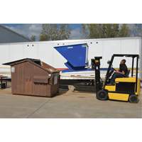 Self-Dumping Hopper, Steel, 3 cu.yd., Blue Air Extreme Inc.
