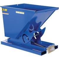 Self-Dumping Hopper, Steel, 1/2 cu.yd., Blue Air Extreme Inc.