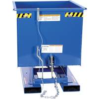 Self-Dumping Hopper, Steel, 1/2 cu.yd., Blue Air Extreme Inc.