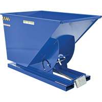 Self-Dumping Hopper, Steel, 1 cu.yd., Blue Air Extreme Inc.
