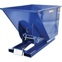 Self-Dumping Hopper, Steel, 1 cu.yd., Blue Air Extreme Inc.