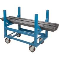 Pipe & Bar Cradle Truck, 24" L x 24" W x 34" H, 2500 lbs. Capacity, Polyurethane Wheels Air Extreme Inc.