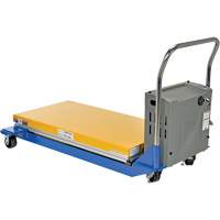 DC Powered & Manual Scissor Lift Table, Steel, 48" L x 24" W, 1000 lbs. Capacity Air Extreme Inc.
