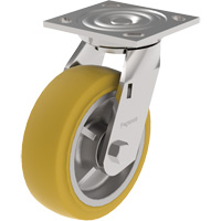 21 Series Medium-Duty Caster, Swivel, 8" (203.2 mm), Urethane, 1250 lbs. (567 kg.) Air Extreme Inc.