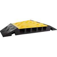 Powerhouse Heavy-Duty Left Turn Cable Protector, 5 Channels, 12" L x 19.75" W x 2.25" H Air Extreme Inc.