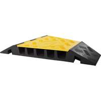 Powerhouse Heavy-Duty Right Turn Cable Protector, 5 Channels, 12" L x 19.75" W x 2.25" H Air Extreme Inc.