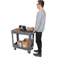 Utility Service Cart, 2 Tiers, 16-1/2" x 32-1/2" x 34-1/2", 550 lbs. Capacity Air Extreme Inc.