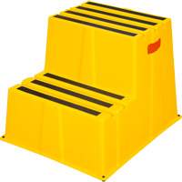 Escabeau industriel, 2 marches, 26" x 22-7/16" x Hauteur 19-11/16" Air Extreme Inc.