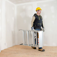 Poste de travail chevalet de sciage portatif, Cadre Aluminium, 12-1/4" p x 48" h Air Extreme Inc.