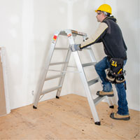 Poste de travail chevalet de sciage portatif, Cadre Aluminium, 12-1/4" p x 56" h Air Extreme Inc.