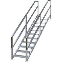 SmartStairs 6-10 Steps Modular Construction Stair System, 75" H Air Extreme Inc.