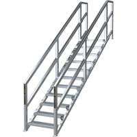 SmartStairs 11-16 Steps Modular Construction Stair System, 120" H Air Extreme Inc.