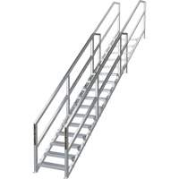 SmartStairs 11-16 Steps Modular Construction Stair System, 120" H Air Extreme Inc.