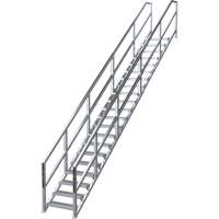 SmartStairs 17-21 Steps Modular Construction Stair System, 157-1/2" H Air Extreme Inc.