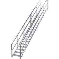 SmartStairs 17-21 Steps Modular Construction Stair System, 157-1/2" H Air Extreme Inc.