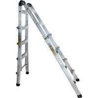 Telescoping Multi-Position Ladder, Aluminum, 300 lbs., CSA Grade 1A Air Extreme Inc.
