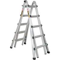 Telescoping Multi-Position Ladder, Aluminum, 300 lbs., CSA Grade 1A Air Extreme Inc.