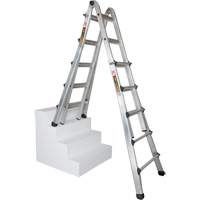 Telescoping Multi-Position Ladder, Aluminum, 300 lbs., CSA Grade 1A Air Extreme Inc.