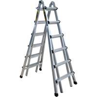 Telescoping Multi-Position Ladder, Aluminum, 300 lbs. Air Extreme Inc.