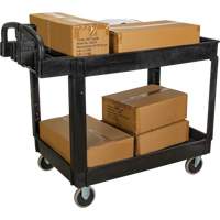 Utility Cart, 2 Tiers, 25-5/8" x 33-1/2" x 43-3/4", 550 lbs. Capacity Air Extreme Inc.