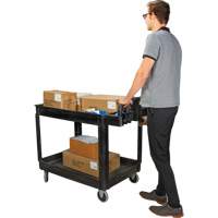 Utility Cart, 2 Tiers, 25-5/8" x 33-1/2" x 43-3/4", 550 lbs. Capacity Air Extreme Inc.