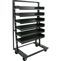 Chariot &agrave; cadre en A robuste &agrave; un c&ocirc;t&eacute; avec 6 plateaux, 38" x 25" x 63", Capacit&eacute; 2500 lb Air Extreme Inc.