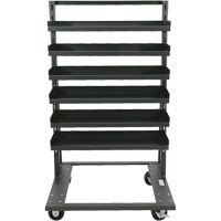 Chariot &agrave; cadre en A robuste &agrave; un c&ocirc;t&eacute; avec 6 plateaux &agrave; rebords, 38" x 25" x 63", Capacit&eacute; 2500 lb Air Extreme Inc.