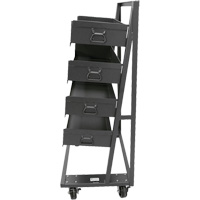 Chariot &agrave; cadre en A robuste &agrave; un c&ocirc;t&eacute; avec 4 grands plateaux, 38" x 25" x 63", Capacit&eacute; 2500 lb Air Extreme Inc.