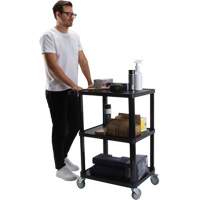 Chariot utilitaire avec tablette plate, 3 tiers, 18-1/8" x 37-3/8" x 27-3/4", Capacit&eacute; 330 lb Air Extreme Inc.